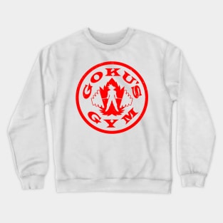 Anime Gym Workout Training Fitness Lifting Logo Parody for Light Colored Crewneck Sweatshirt